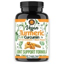 Black Pepper Extract (60 Veggie 캡슐 - 2 개월 공급), 95 % Curcuminoids - 관절 지원 및 구호를위한 모든 천연 강력한 산화 방지제 (1-Bottle)