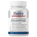iSerra 250,000 SPU Serrapeptase Enzyme - 90 최대 힘 캡슐 - 다른 Serrapaptase 보다는 12x 더 유력한까지 - 지연된 방출 기술 높 힘 비 GMO, 글루텐 자유로운, Vegan (1의 포장)