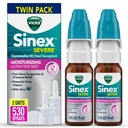 Vicks Sinex Severe Nasal 스프레이, Aloe, Decongestant Medicine, Stuffy Nose의 구호가 감기 또는 알레르기, Nasal Congestion & Sinus Pressure, 265 스프레이 x 2로 매우 미세 미스트