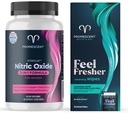 Promescent VitaFLUX Women's Nitric 산화물 승압기 보충교재 + 성인을 위한 Flushable 닦음, 남자와 Feminine 사용을 위한 개인적인 청결한 위생 젖은 닦음