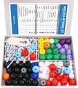 Swpeet 240 PC 유기 화학 분자 모델 학생 및 교사 키트, 화학 분자 모델 학생 및 교사 세트 - 86 Atoms & 153 Bonds & 1 짧은 링크 제거 도구