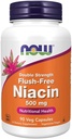 지금 음식 - Niacin 홍조 자유로운 두 배 힘 500 mg. - 90 식물성 캡슐 (s)