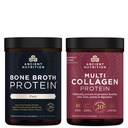 고대 영양 뼈 Broth 단백질 분말, 순수한, 20의 서빙 + 다 교원질 단백질 분말, 불연, 45의 서빙