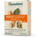 히말라야 Koflet Lozenges, 본래 Menthol 풍미, 온난한 기복을 위한 자연적인 초본 기침 하락 및 소결 목구멍 안락, 130 mg, 20 Lozenges