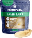 Pawstruck Natural Lamb Ears Chew Treats for Small & Medium Dogs - 건강하고, 낮은 지방, 인공 보존제 없음, 단일 성분, 높게 소화 가능 - 10 개 - 포장 May Vary