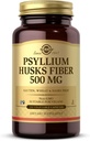 Solgar Psyllium Husks 섬유 500 mg - 200 야채 캡슐 - 비 GMO, Vegan, Gluten 무료, Dairy 무료, Kosher - 100 서빙