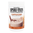 자연플러스 SPIRU-TEIN Shake - Cappuccino 맛 - 1.1 파운드, Spirulina 단백질 분말 - 식물 기반 식사 교체, 에너지를위한 비타민 및 미네랄 - 채식주의, 글루텐 - 무료 - 16 서빙
