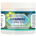 Arginine Circulation Cream 4 oz - Menthol, L Arginine & L Citrulline Lotion - 건강한 다리 & 몸 혈액 흐름 지원 - 전체적인 가족 제품