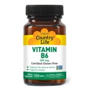 국가 생활 비타민 B-6, 에너지 및 신경 시스템, 100mg, 100 Vegan 캡슐, 인증 Gluten 무료, 인증 Vegan, 인증 Halal, Non-GMO 인증 ...