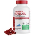 Bronson Antarctic Krill 기름 오메가-3s EPA, DHA, Astaxanthin 및 Phospholipids 120 Softgels (60 봉사)를 가진 2000 mg