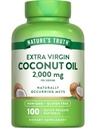 자연의 진실 코코넛 오일 보충 | 100 Softgels | Naturally Occurring MCTs | Non-GMO & 글루텐 무료