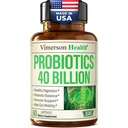 Probiotics for Women & Men with Prebiotics - 소화 건강을위한 40 억 CFU Probiotics, Gut Health & Immune Support Supplement - Lactobacillus Acidophilus Probiotic - 채식주의, 콩 및 유제품 무료
