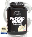 Black Magic Wicked Huge과 호환되는 세계적인 영양 뭉치 - 근육 지원과 회복을 위한 대량 Gainer 프랑스 바닐라 풍미, Keychain를 가진 7.24 LBS 단백질 분말 보충교재