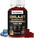 1000 MG Shilajit Gummies, 85 + Trace 무기물, Fulvic 산, Men & Women, Shilajit 수지, Shilajit Himalayan 유기, 두뇌, 면역성, 60 조사를 가진 유기 Shilajit Gummies