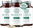 Qualia NAD 보충 - 임상적으로 입증 된 NAD + 최대 67%. 최적화 된 노화, 에너지, 초점. 엘리트 NAD + 부스터 재료 : Nicotinamide Riboside (NIAGEN,) Niacin, Niacinamide (3 개월 공급)