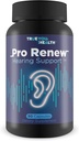 Pro Renew Hearing Support - 비타민 D 및 산화 방지제를 함유하여 내부 및 중간 귀 건강 지원 - 개선 된 순환 촉진 - 건강한 치유를위한 고급 보청기