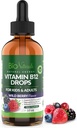 성인 & 아이를 위한 생물 자연적인 비타민 B12 액체 하락 - 100% 자연적인 이하 언어 Methylcobalamin - 가장 높은 흡수 - 에너지 & 뇌 승압기는 피로 & Weakness를 가진 돕습니다 - 야생 베리 - 2개 fl oz