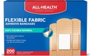 All Health Adhesive Fabric Bandages, 200 카운트 분류 크기 | 소프트, 유연한 소재 | First Aid 및 Wound Care에 대한 보호