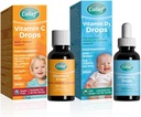 Colief Immune 지원 번들 포함 비타민 D 3 드롭 | 출생부터 아기를위한 액체 Vit D3 보충 | 아기를위한 0.67 Fl Oz 비타민 C 드롭 | 유아 연령 +1 | 600 드롭