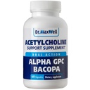 Acetylcholine, 알파 GPC 콜린 600mg + Bacopa, 각 혼자 보다는 더 나은. 믿을 수 있는 Acetylcholine (지원 기억 & 학습) 보충교재, 60의 캡슐