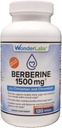 Wonder Laboratories Surperior 흡수 Berberine HCL 1,500mg + Cinnamon, Chromium 및 Glucose, Heart & Immune 시스템 건강 글루텐 및 GMO 무료 - 120 캡슐에 대한 BioPerine 유지 보수