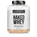 NAKED Whey Chocolate Peanut Butter Grass Fed Whey Protein Powder, No GMO, No Soy 및 Gluten Free, Aid Growth and Recovery - 52 서빙