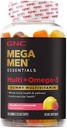 GNC Mega Men Essentials 멀티 플러스 - 오메가 3 거미, 60ct