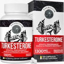 남자를 위한 78,000mg 테스토스테론 보충교재, 최대 순수성 95% Turkesterone의 에너지, 힘, 체력, 내구시간, 성과, 근육 성장 & 회복 - 60 일 공급 (120ct)