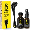 Beard Club Derma 롤러, 성장 기름 & 얼굴, 몸 및 Scalp를 위한 청소 살포 - 540 티타늄 Microneedles를 가진 남자와 여자를 위한 Microneedling