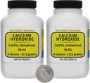칼슘 Hydroxide [Ca (OH) 2] 99.9% ACS 급료 분말 2개의 공간aver 병에 있는 8개 Oz