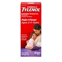 아이들의 tylenol 액체 구두 중단 약, Acetaminophen 고통 Reliever & 찬 + 유출 증상 & Sore Throat, Aspirin, Ibuprofen & 알콜 자유로운, 포도, 4 fl. oz를 위한 Fever 흡진기