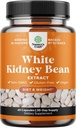 White Kidney Bean Extract Carb Blocker - Starchy Food의 Metabolism Boost & Ease Calories에 대한 화이트 Kidney Beans Supplement - Carb Control Supplements - 60 캡슐