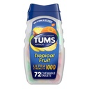 Tums Ultra 1000 최대 힘 열대 과일 - 72 Chewable 정제