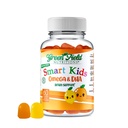 Greenfield Nutrition Smart Kids Halal Omega 3 Gummies with DHA - 60 Halal Vitamins for Kids, 지원 뇌 및 면역 건강 - Vegan, Non-GMO, 글루텐, 젤라틴 - 무료 및 땅콩 - 무료 할랄 거미 비타민