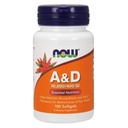 지금 보충 교재, 비타민 A & D 10,000/400 IU의 눈 건강*, 정유, 100 Softgels