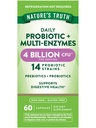 Nature's Truth Probiotics with Enzymes | 60 캡슐 | 남성과 여성용 | Non-GMO & 글루텐 무료 소화 건강 보충