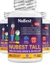 NuBest Tall Kids - 유아 비타민과 어린이 비타민은 나이 2에서 9 - 지원 뼈 힘, 전반적인 건강 및 면역 - 동물 모양 - 270 Chewable Berry 정제 | 팩 3