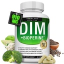 Dim 보충교재 910 mg 플러스 BioPerine Complex - Diindolylmethane 지원 호르몬 균형과 에스트로겐 대사에, Menopause 여드름 PCOS 더 나은 피부 보디 빌딩을 가진 도움, 남자 여자를 위한, 60의 캡슐