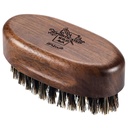 BFWood 작은 여행 Beard 브러시 - 블랙 호두 나무와 자연 Boar Bristles