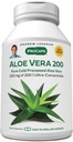 ANDREW LESSMAN 알로에 Vera 200-60 캡슐 - Aloe Vera, Stomach 및 Digestive 시스템을위한 Soothing 지원의 200 : 1 Ultra-Concentrate를 제공, 제비 캡슐에 작은 쉽게