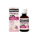 Robitussin Elderberry 기침 + 가슴 혼잡 DM 어린이 기침 의학, 가슴 혼잡 구호 및 기침 시럽 - 4 Fl Oz