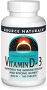 Source Naturals 비타민 D-3 400 iu, 면역 체계와 강한 뼈* 지원 - 100 정제