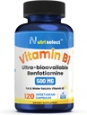 120 캡슐은 비 GMO, Vegan 및 글루텐 자유로운 이 Benfotiamine 보충교재에 있는 비타민 B1의 500 mg를, 전달합니다