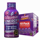 비타민 에너지 Mood+ 여분 힘 에너지 탄 열 열대 베리 48 팩, 260mg 자연적인 카페인, B 비타민, Rhodiola, Chamomile, Mood & 에너지 지원, 영 설탕, 글루텐 자유로운, Vegan, 1.93 fl oz