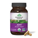 ORGANIC INDIA Joy 초본 보충 - 면역 지원, 메모리 및 농도 촉진, Vegan, Gluten-Free, Kosher, USDA 인증 유기, 비 GMO, 칼로리 - 90 캡슐