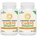 Besibest 1000mg Liposomal CoQ10 Ubiquinol, 120 Vegan Softgel, 높은 흡수 Ubiquinol CoQ10 보충교재, 심장 기능 & 에너지 생산을 위한 Coenzyme Q10의 활동적인 산화 방지제 모양