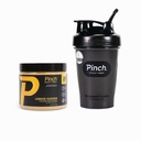 Pinch Magic Fiber & Shaker Combo | 소화 건강, 케토, 비건, 낮은 설탕을 위한 Prebiotic Psyllium Husk Fiber | 부드러운 믹싱, Travel-Friendly, Dishwasher Safe | 28일 공급
