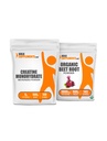 BulkSupplements Creatine + 유기 사탕 뿌리 분말 500g 번들