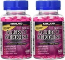 Kirkland 서명 알레르기 약 Diphenhydramine HCI 25 mg - 600 Minitabs - 2 팩