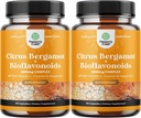 Citrus Bergamot 보충교재 Citrus Bioflavonoids - Citrus Bergamot 추출물 1000mg Rutin와 Hesperidin를 가진 궁극적인 Citrus Bioflavonoids 보충교재 Immunity & 심장 건강 지원 (2 달)